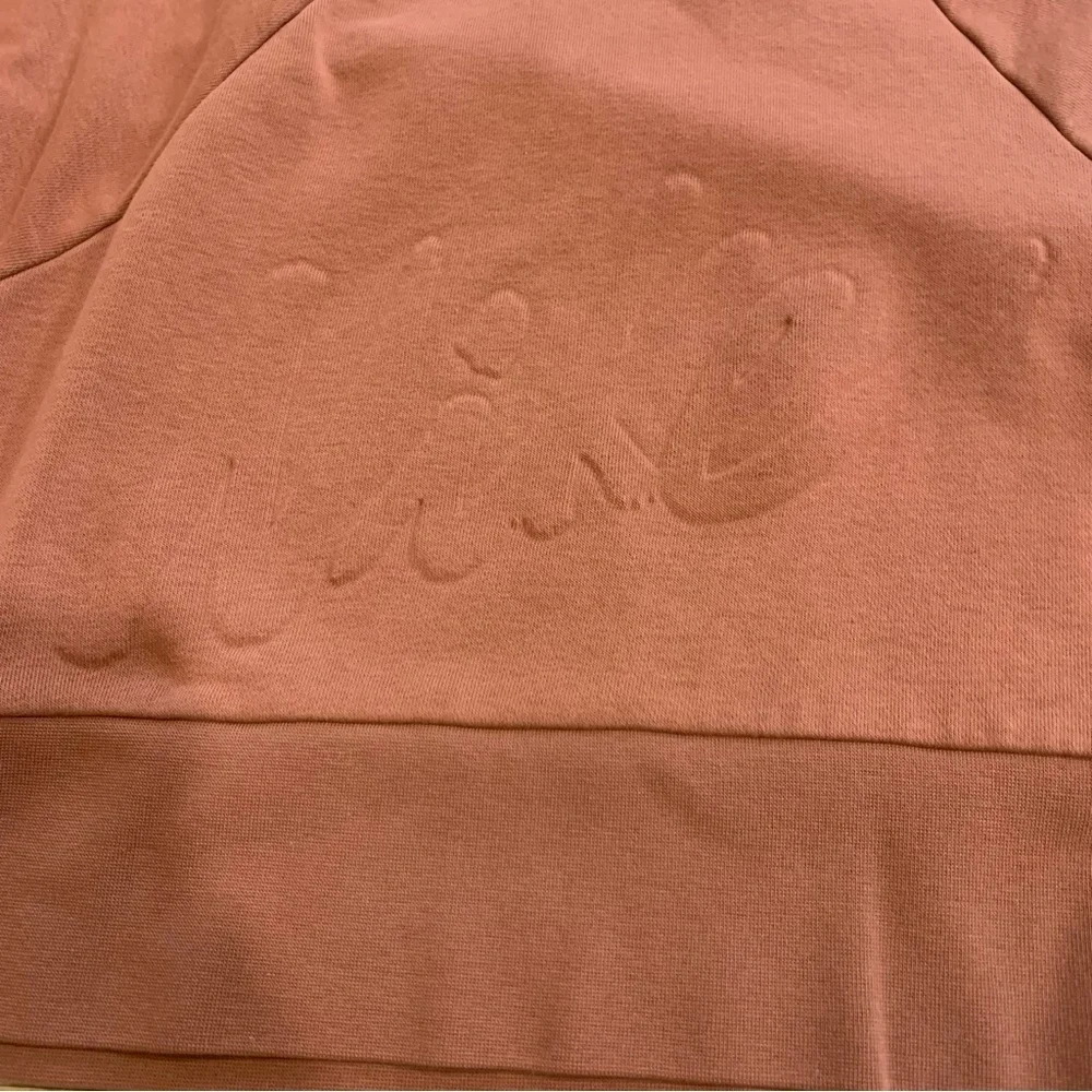 Nike Dri Fit Women’s Logo Crop Fleece Sweatshirt Burnt Orange Size Med Athletic - Picture 4 of 11